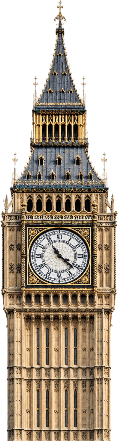 Illustration of Big Ben (Elizabeth Tower), Westminster, London
